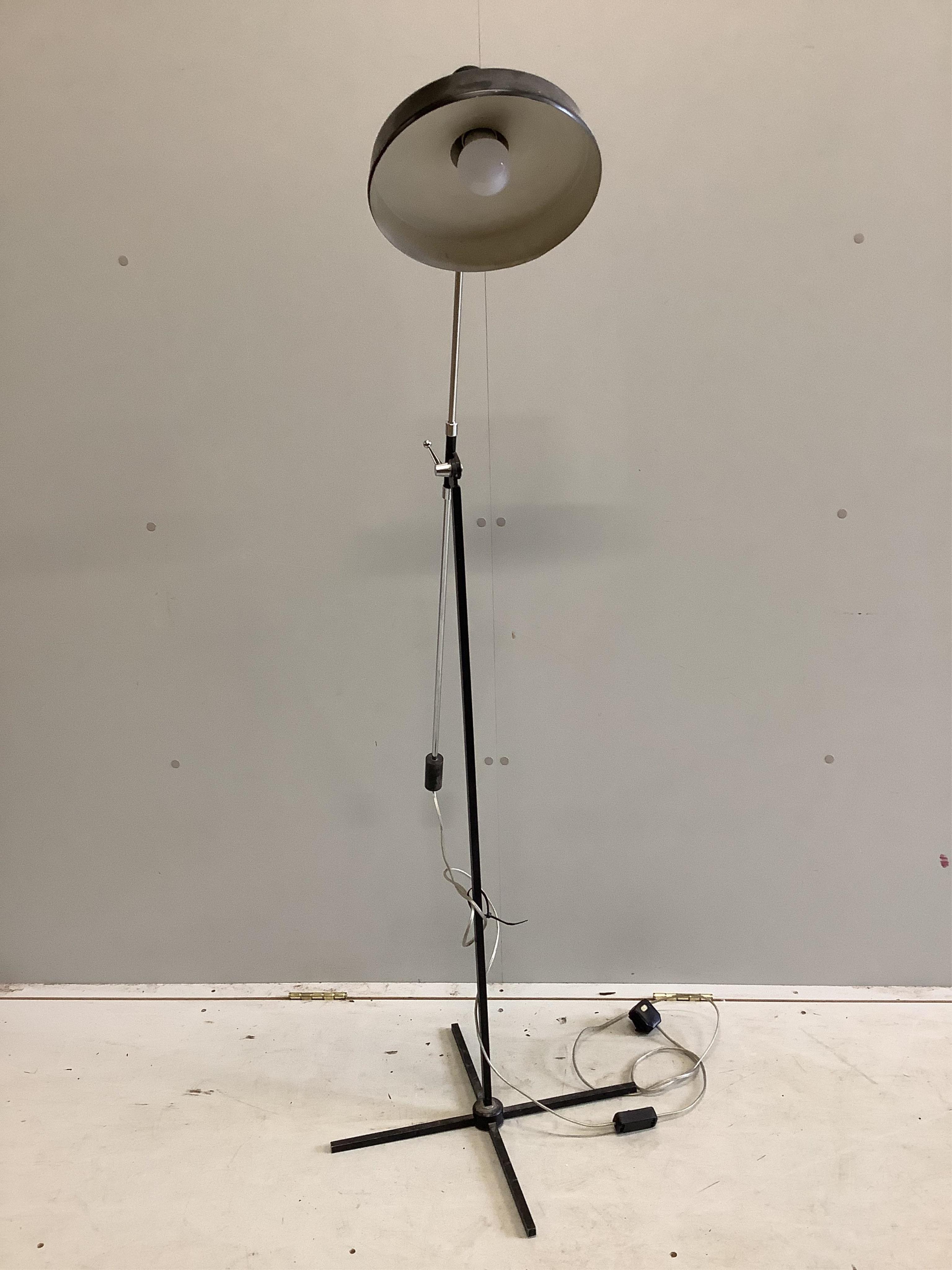 A mid century floor lamp, height 150cm. Condition - fair